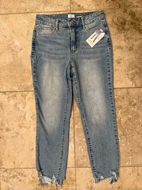 Light Blue Women’s High-Rise Jeans - Time and Tru